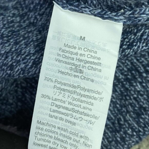 J. CREW Shawl Collar Sweater Men's Medium Lambswool Blend Knit Pullover Marled - Picture 5 of 9